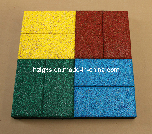 En1177 Approved Colorful Rubber Tiles for Pathway