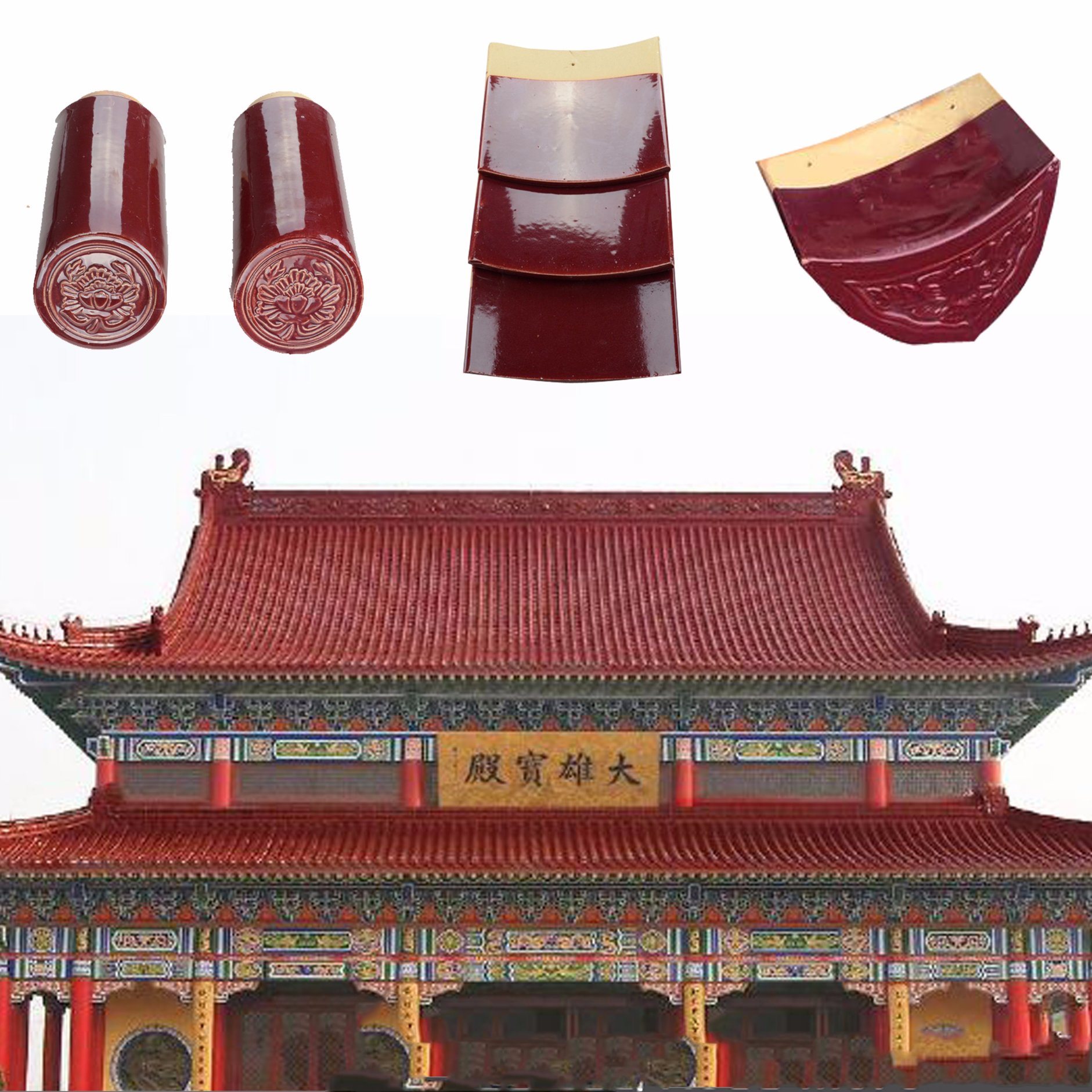 Terracotta Red Roof Tile/Clay Glazed Roof Tiles/Clay Roof Tiles for Sale