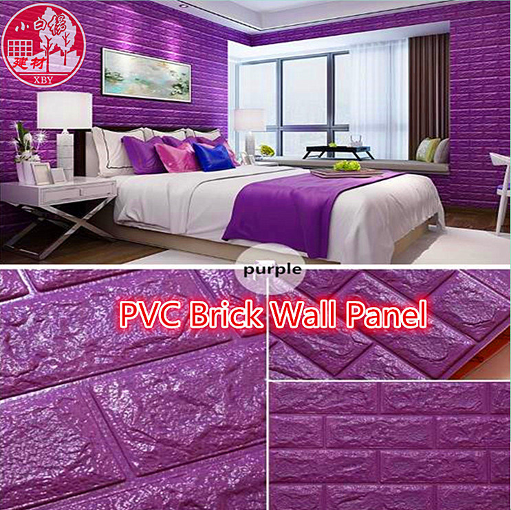 Decorative PVC 3D Soundproof Self Adhesive Brick for Video Room
