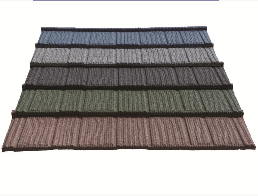 Flat Type Metal Roof Tile/Colorful Stone Coated Metal Roof Tile
