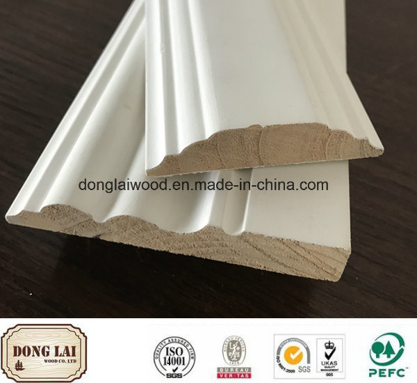 Simple Style Chinese Fir Baseboard Moulding Flooring Accessories