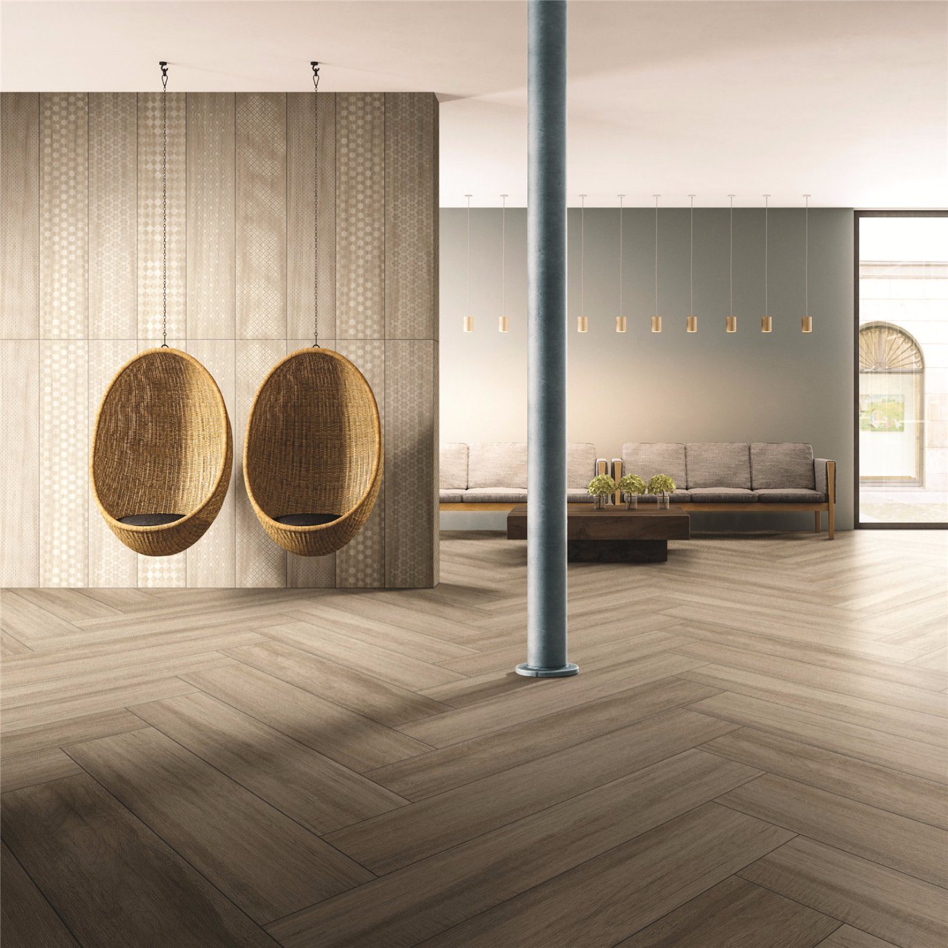 1200X235mm Building Materila Porcelain Tiles for Floor and Wall (CAD1202)