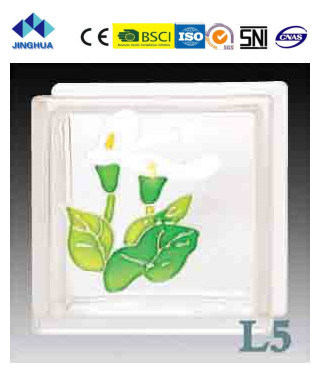 Jinghua High Quality Artistic L-5 Painting Glass Block/Brick