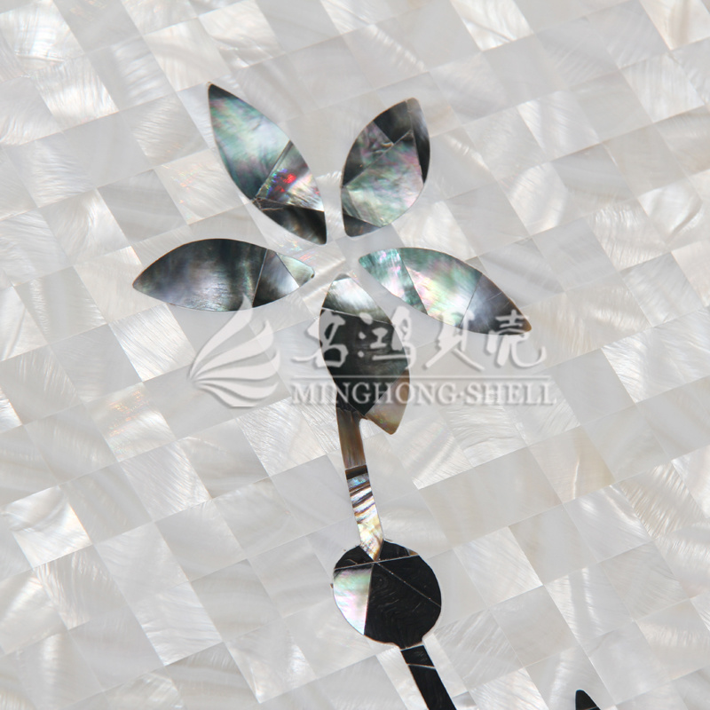 Fashion Mother of Pearl Resin Mosaic Tile Building Material