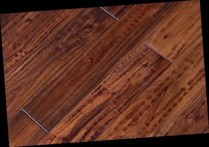 Acacia Engineered Wood Floor Handscraped 90X15mm Uniclic Clic