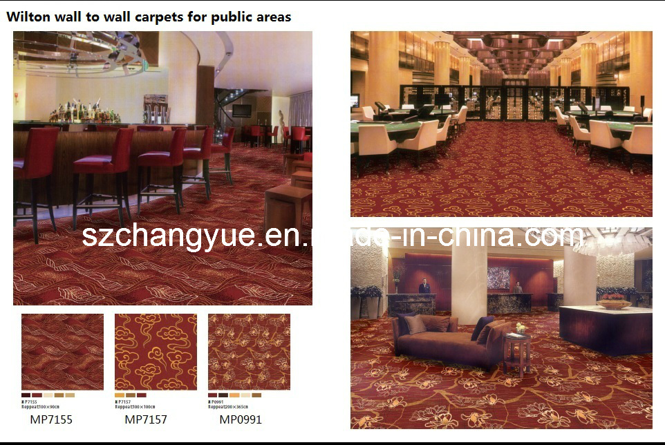 Luxury Living Room Broadloom Hotel Wool Carpet