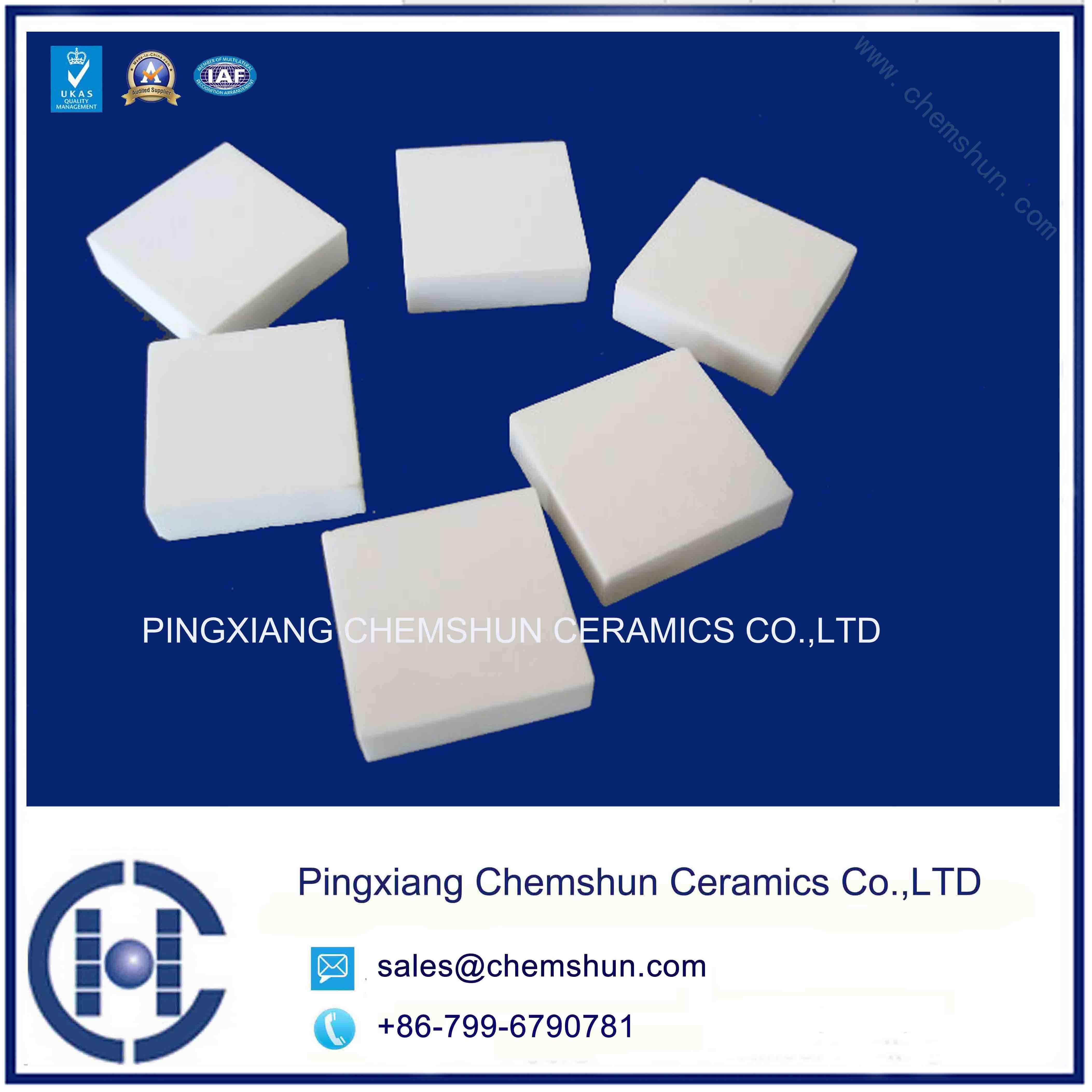 China Square Alumina Ceramic Lining Tile Manufacturer Price