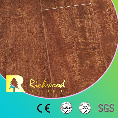 Wholesale 8.3mm E0 HDF AC3 Crystal Oak Waxed Edge Maple Laminate Wood Flooring