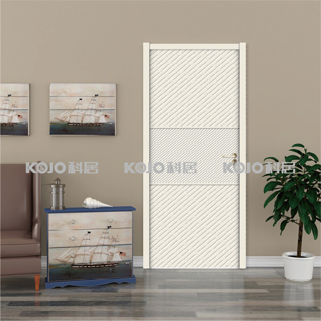 High Quality No Formaldehyde WPC Interior Safety Bedroom Door (YM-027)