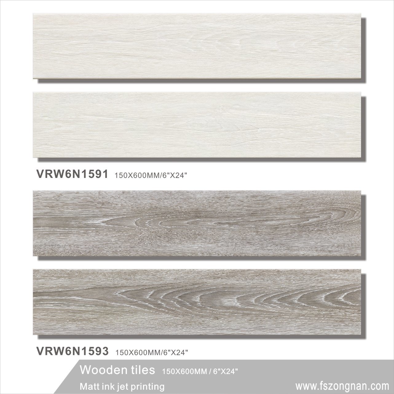 Building Material Wood Ceramic Floor Tile for Decoration (VRW6N1591/1593, 150X600mm)