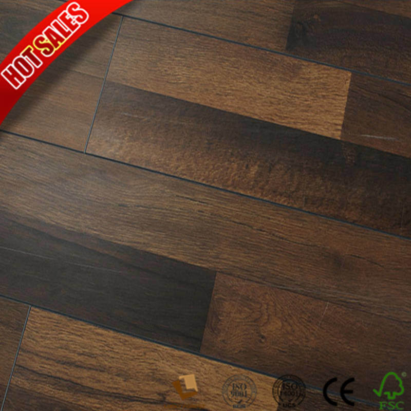 Real Wood Formica Gray Laminate Wood Flooring 12mm
