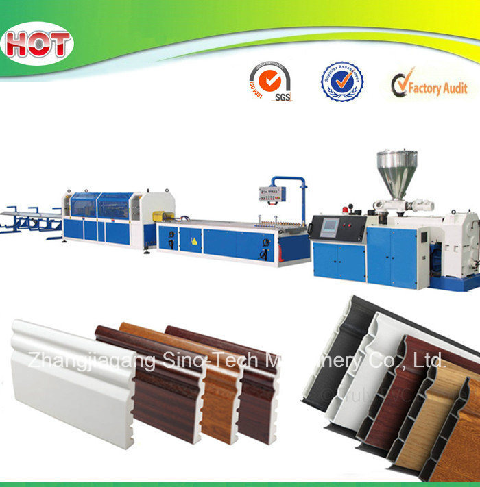 Plastic Extrusion Machine for WPC PVC Skirting Board