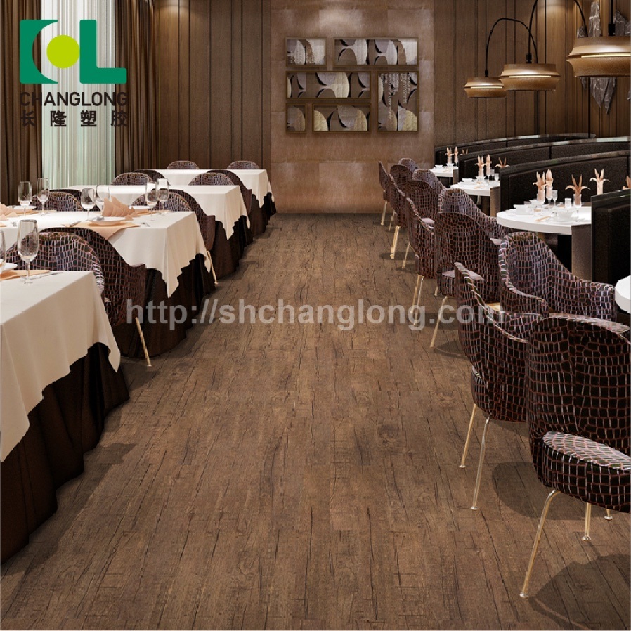 Moderm PVC Flooring for Anyone with SGS, Ce, Ios, Floorscore, ISO9001 Changlong Clw-31