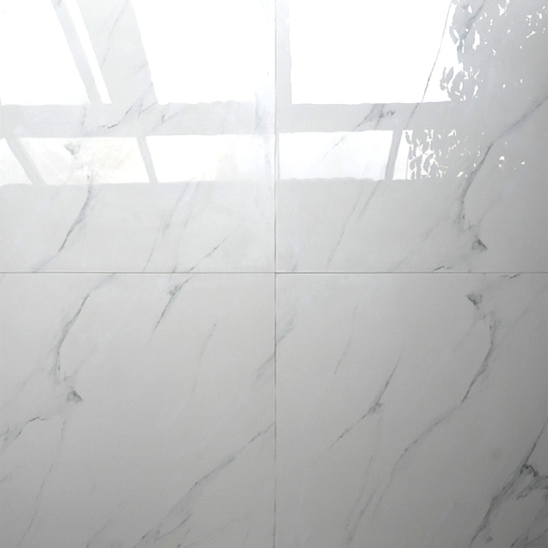 One Design Four Faces Italian White 24X24 Inch Full Polished Glazed Tile