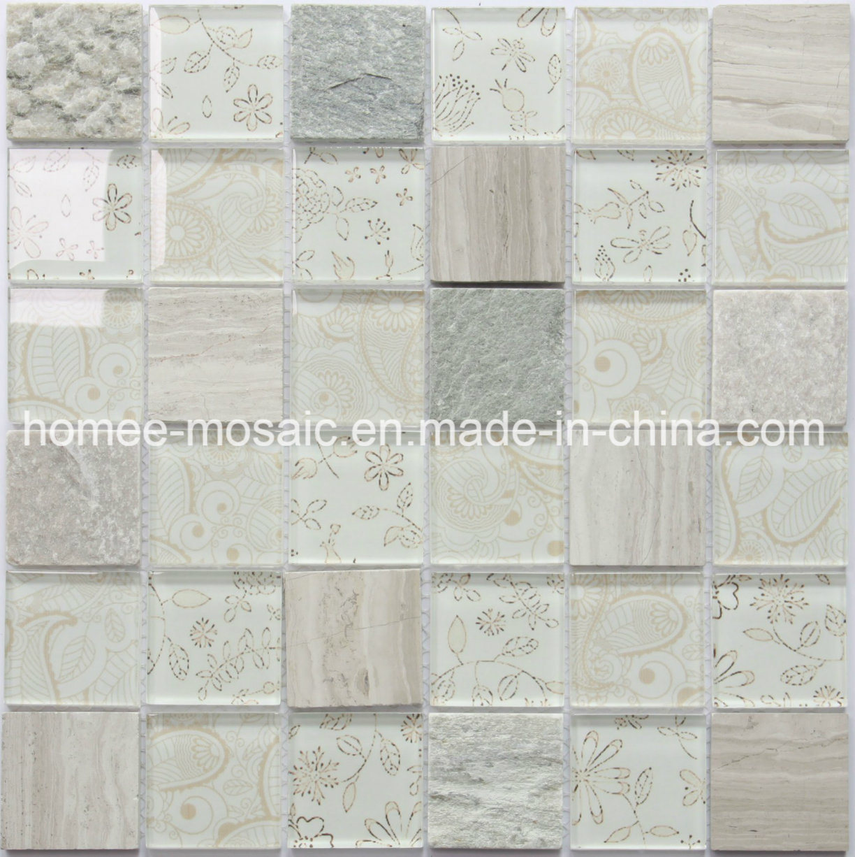 High Quality Glass Stone Bathroom Mosaic Tile