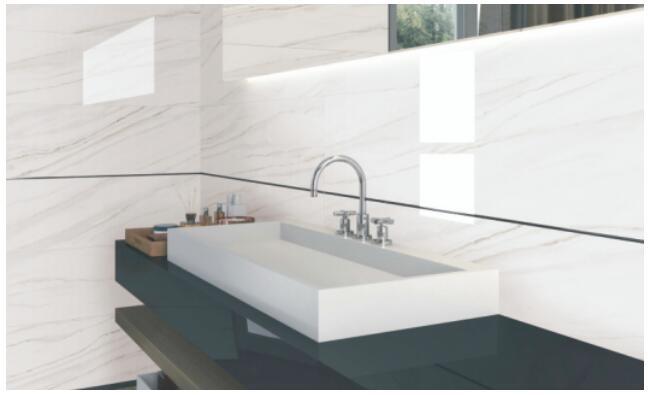 Elegant White/Grey/Yellow Marble Tile for Bathroom Surrounding/Floor/Wall