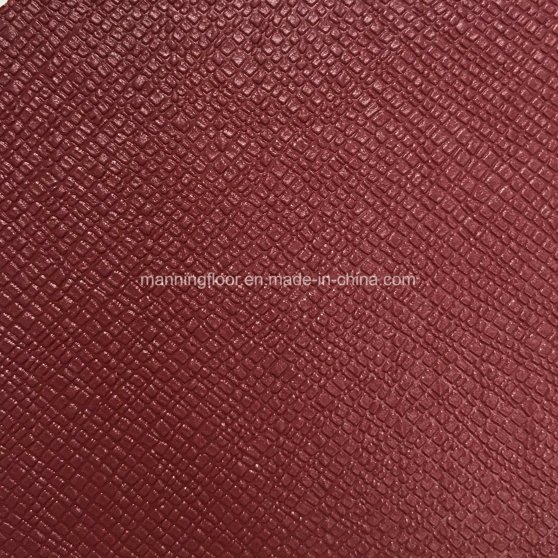 High-Quality Maroon PVC Vinyl Sports Flooring for Table Tennis Court with Ce Certificate 7mm