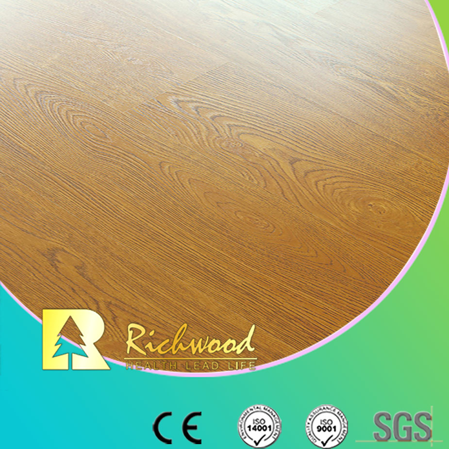 8.3mm E0 HDF AC3 Embossed Oak U-Grooved Waterproof Laminate Floor