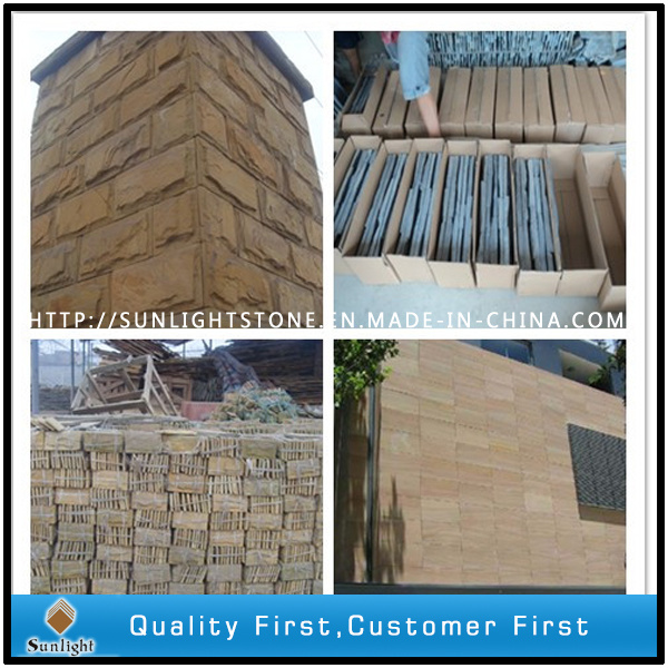Chinese Yellow Sandstone for Wall Facade