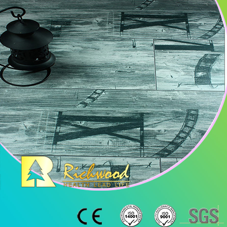 Household 8.3mm HDF AC4 Mirror Oak Waterproof Laminate Floor