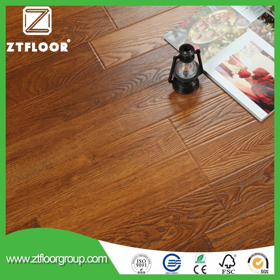 Unilic-Click Embossment New Pattern Wood Laminate Flooring AC3 Waterproof Chanzghou