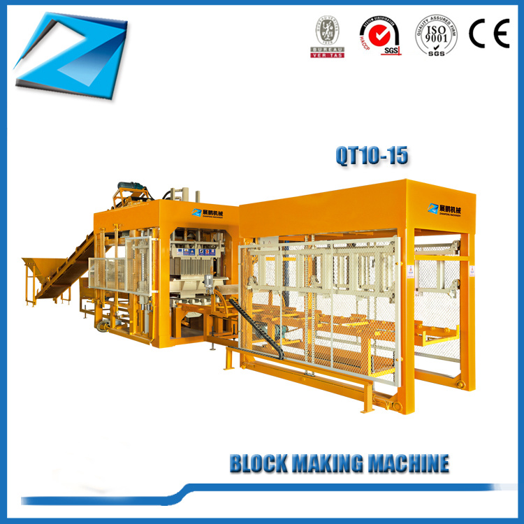 Qt10-15 Cement Block Making Machine Fly Ash Brick Machine