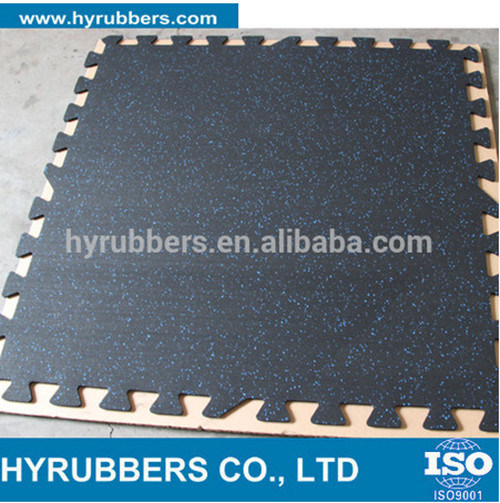 High Quality Rubber Interlock Gym Floor Tile
