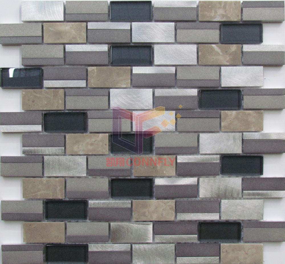 Modern Design Aluminium Mixed Mosaic for Wall Decoration (CFA107)