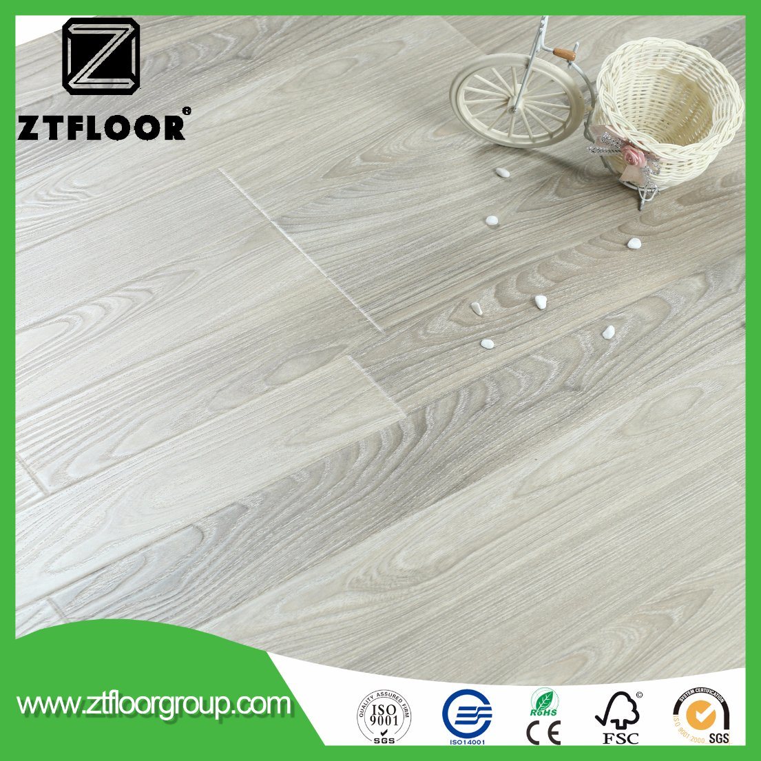 12mm Wood Laminate Flooring with Waterproof Environment-Friendly High HDF AC3