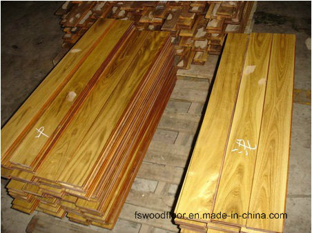 Unfinished Robinia Chinese Teak Hardwood Flooring