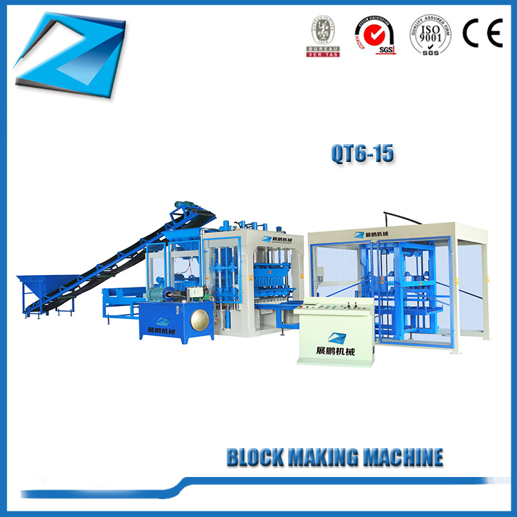 Model Qt6-15 Automatic Mud Brick Making Machine