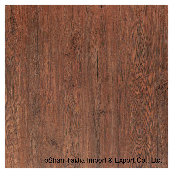 Full Polished Glazed 600X600mm Wooden Look Porcelain Floor Tile (H6810)