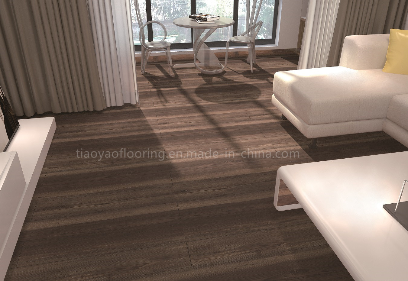 Residential and Commercial Applications Luxury Wood PVC Flooring