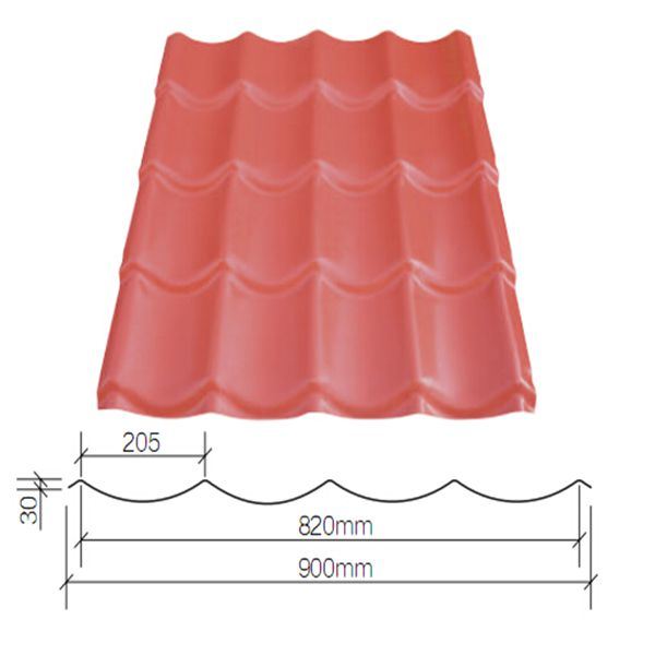 Roofing Material PVC Roof Tile Coated PMMA