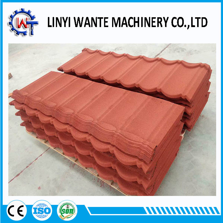Excellent Fire Resistance Colorful Stone Coated Metal Roof Tile