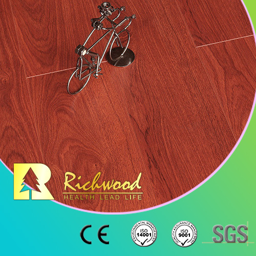 Wholesale Commercial 12.3mm E1 HDF AC4 Pearl Oak Wood Laminate Flooring