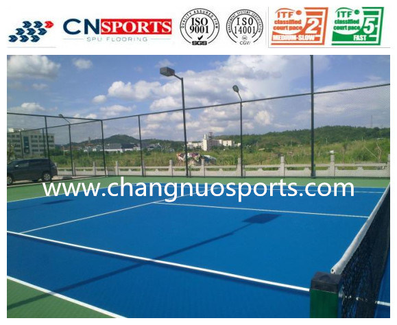 High Quality Indoor Outdoor Silicon PU Tennis Court of Sports Flooring