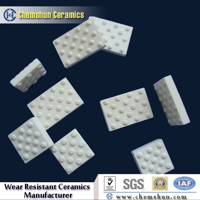 Abrasive Alumina Industrial Ceramic Wear Liner as Ceramic Pulley Laggings