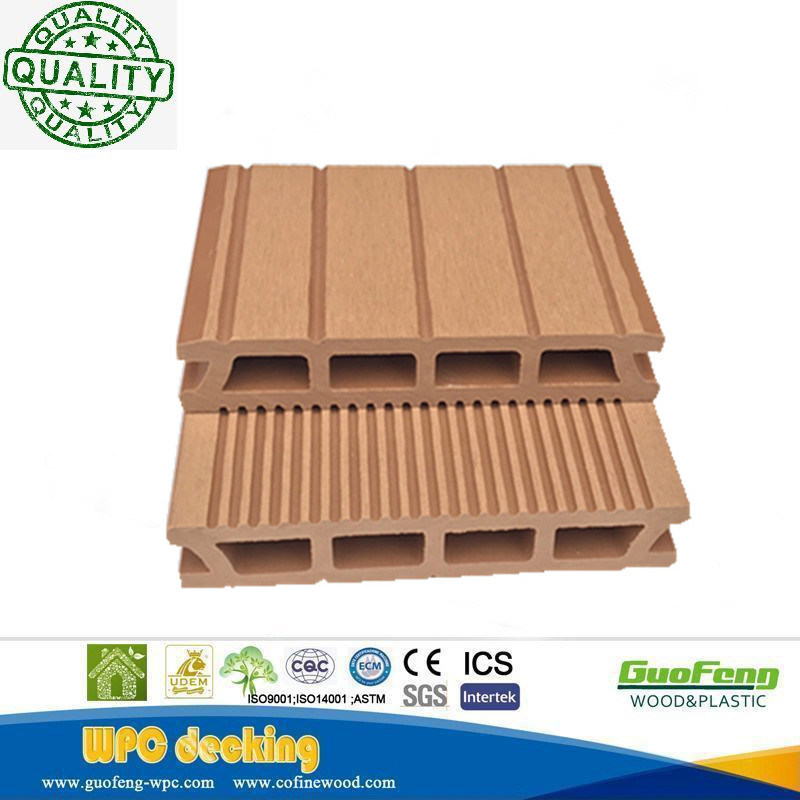 Durable Hollow Water-Proof Wood Plastic Composite Decking with Factory Price