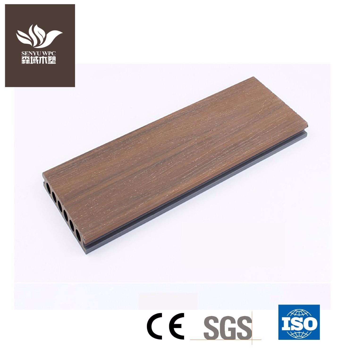 Co-Extrusion WPC Wood Plastic Composite Decking for Outdoor