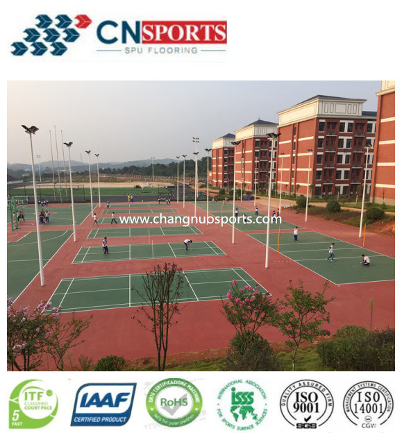 Game Courts Outdoor Spu Rubber Flooring for Sports Playground Floor