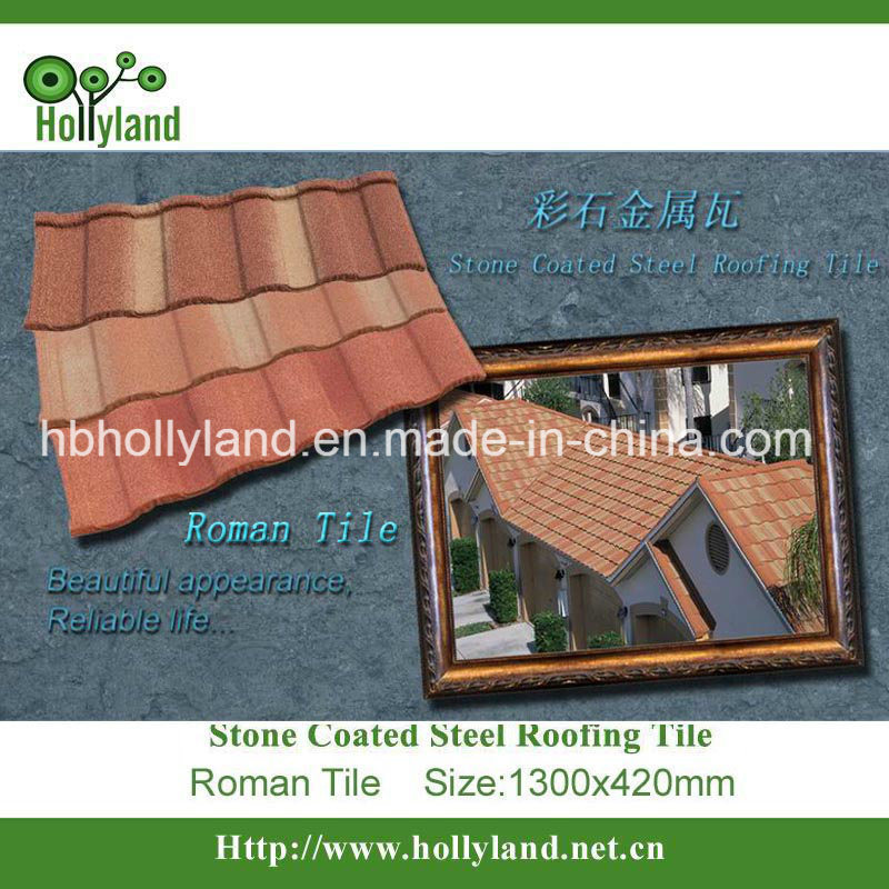 High Quality Stone Coated Steel Roof Tile (Roman Tile)