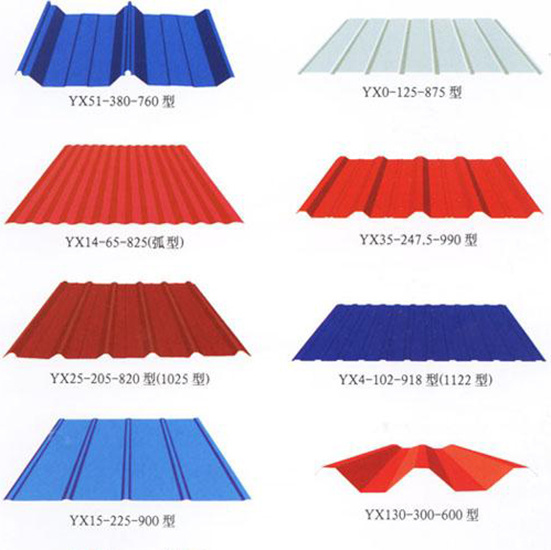 Multi-Colored Steel Corrugated Roof Tile China Manufacture