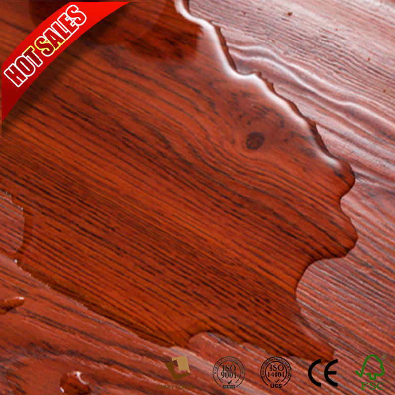 Wood Grain Surface Grey Laminate Flooring HDF