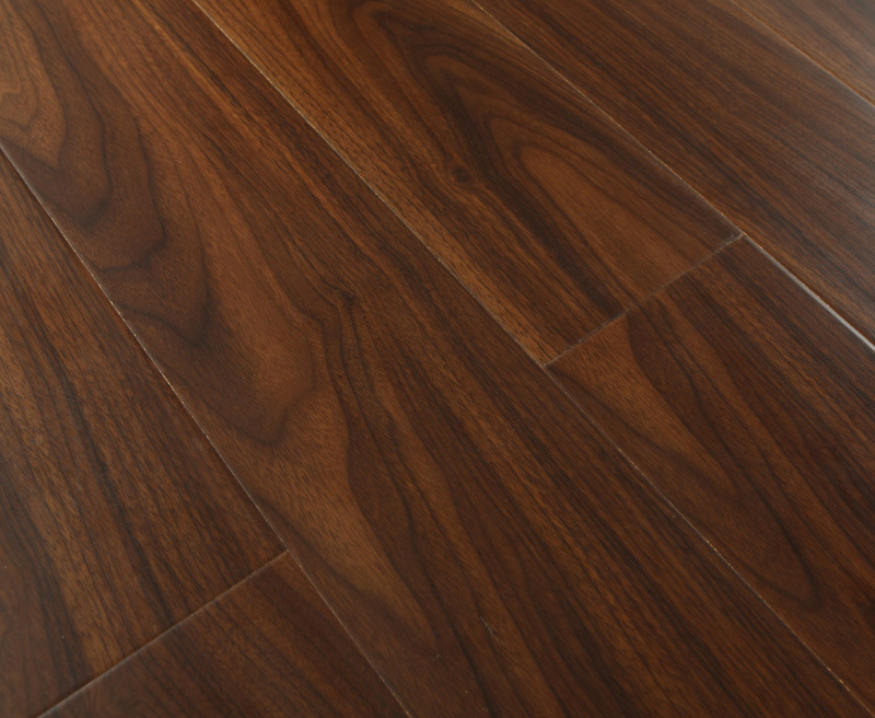 Household 12.3mm E0 High Gloss Hickory Water Resistant Laminate Floor