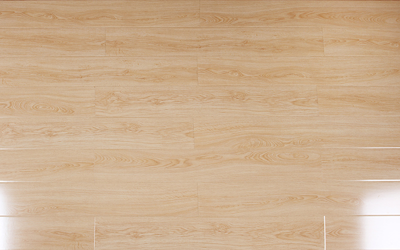 Commercial 12.3mm High Gloss Maple Waxed Edged Laminate Floor