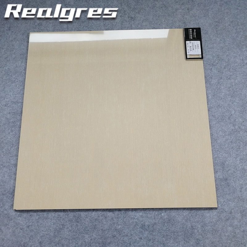 R6e03 600X600 Interior Marble Biege Porcelain Polished Floor Tile Microcrystalline Tile Wall Tile for Kitchen