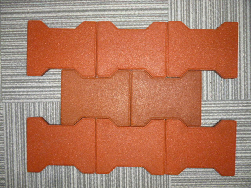 Interlocking Rubber Tiles, Outdoor Rubber Tile, Recycle Rubber Tile
