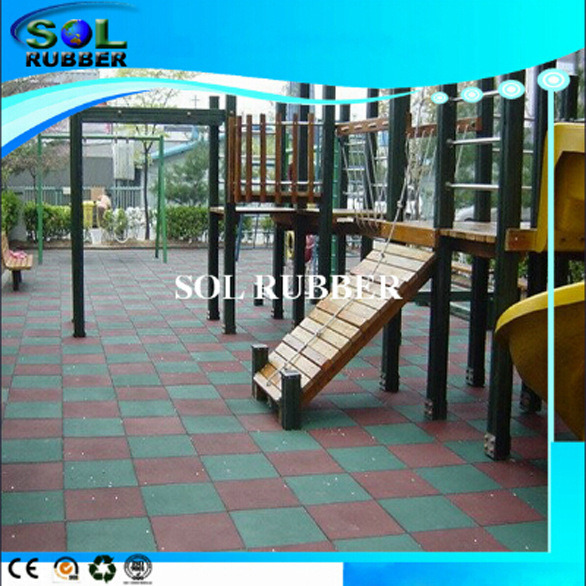 Excellent Certificated Outdoor Safety Rubber Tile