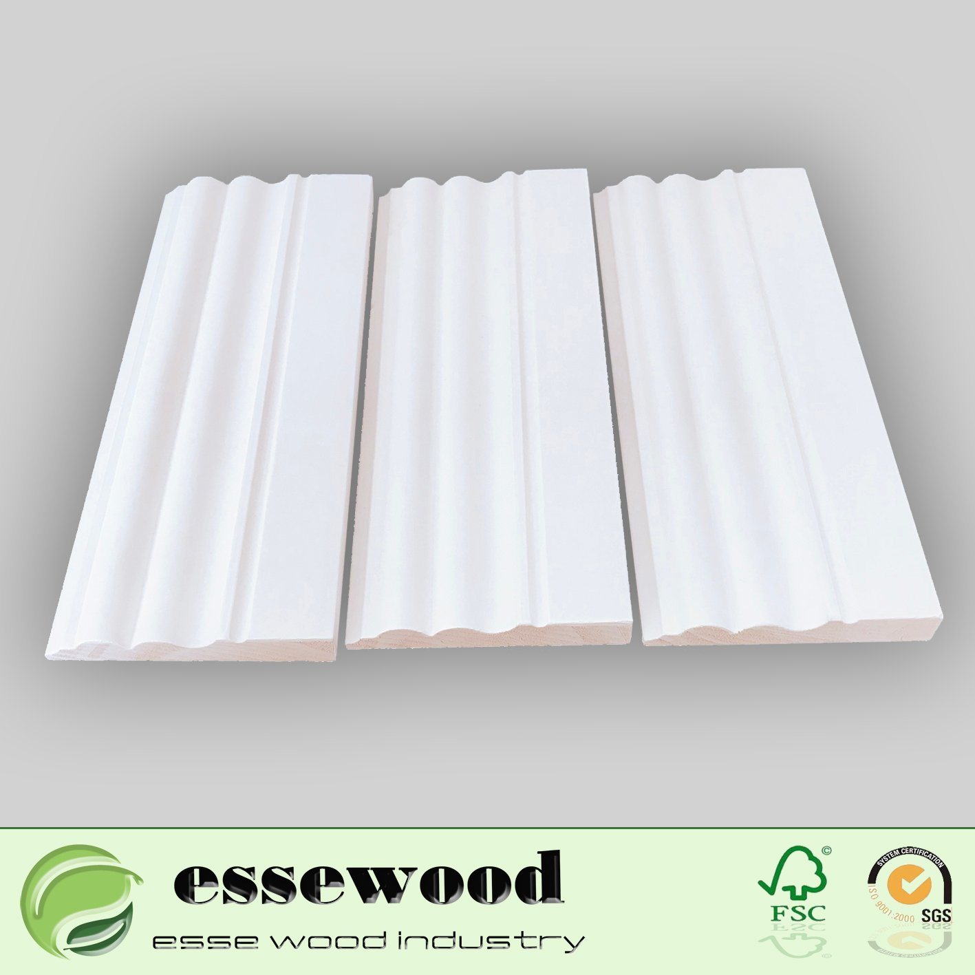 Waterproof Flooring Accessories Wooden Skirting Board Baseboard for Laminate Floor